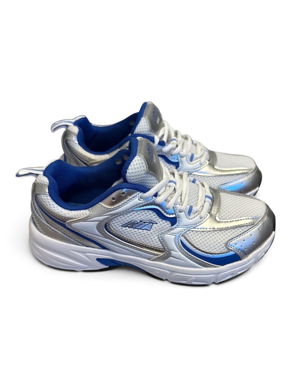 Avia 5000 Chunky Sneakers White Blue Silver Y2K Retro Running Shoes